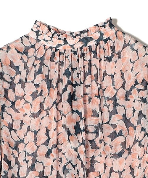 SHIPS（シップス）の「* 〈手洗い可能〉楊柳 フラワー プリント ティアード ワンピース 24SS ◇（ワンピース・レディース・ネイビー/グリーン・ONE SIZE）」の6枚目の写真