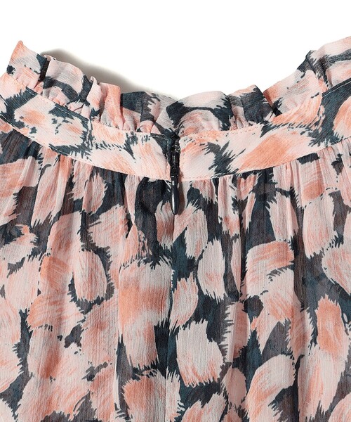 SHIPS（シップス）の「* 〈手洗い可能〉楊柳 フラワー プリント ティアード ワンピース 24SS ◇（ワンピース・レディース・ネイビー/グリーン・ONE SIZE）」の9枚目の写真