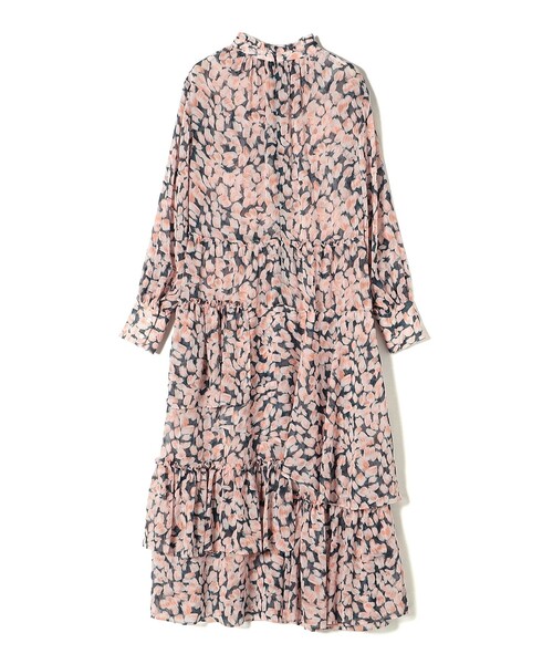 SHIPS（シップス）の「* 〈手洗い可能〉楊柳 フラワー プリント ティアード ワンピース 24SS ◇（ワンピース・レディース・ネイビー/グリーン・ONE SIZE）」の10枚目の写真