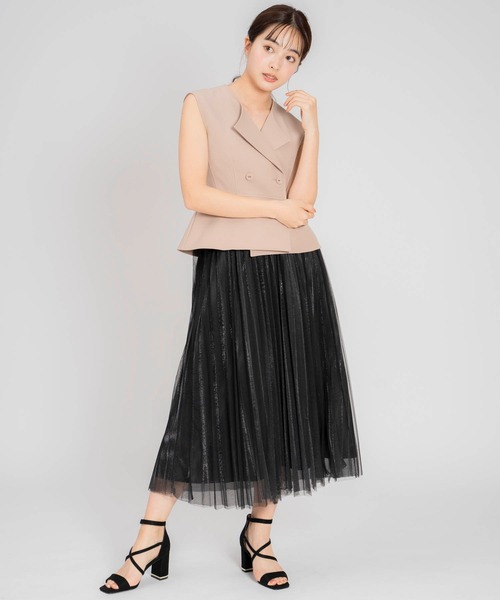 ボンポワン☆チュールスカート2枚セット☆size8 親しい 