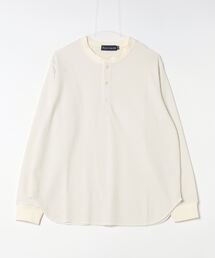 many men many mind /ポリエステルワッフルヘンリーネックロンTEE