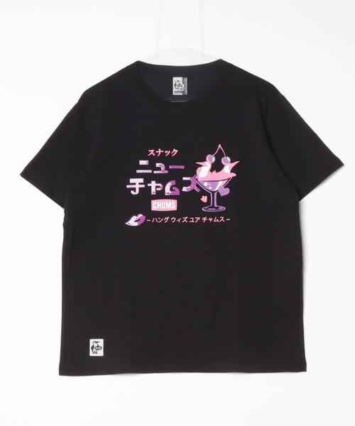 未使用品　タグ付き　チャムス　CHUMS プリントシャツ　半袖シャツ セール】CHUMS/チャムス 半袖Tシャツ/プリントTee/コットンTee