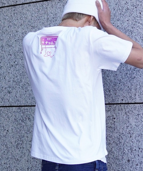 未使用品　タグ付き　チャムス　CHUMS プリントシャツ　半袖シャツ セール】CHUMS/チャムス 半袖Tシャツ/プリントTee/コットンTee