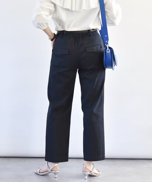 レーヨンコットン　ワイドテーパードパンツ レーヨンコットン ワイドテーパードパンツ｜トゥモローランド