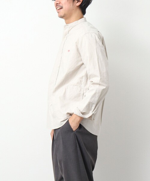 DANTON（ダントン）の「【DANTON/ダントン】SOX BAND COLLAR SHIRT L/S バンドカラーシャツ（シャツ/ブラウス・メンズ・ホワイト/キナリ/ブルー・38/40/42/44）」の21枚目の写真