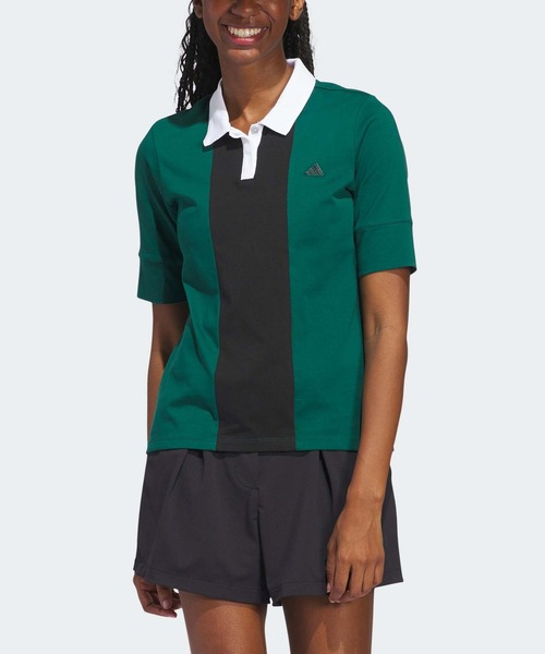 セール】GO-TO 5分丈コットンシャツ【adidas Golf/アディダスゴルフ