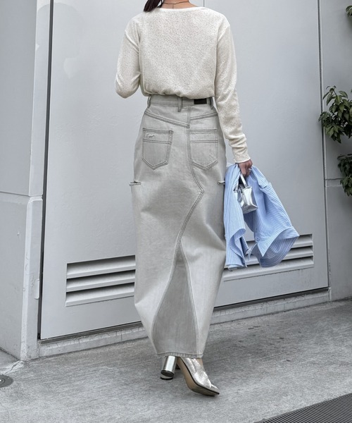 tシャツ Gather Frill Mellow Tops レディース SLY（スライ）の「FRONT ZIP FRILL TOPS フロントジップ フリル
