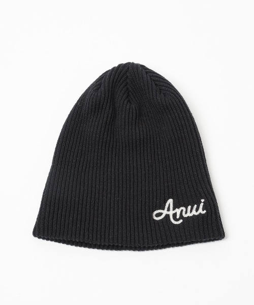 Anui（アニュイ）の「【UNISEX】レタリングロゴビーニー（ニットキャップ/ビーニー・レディース・ブラック/グレー・FREE）」の10枚目の写真