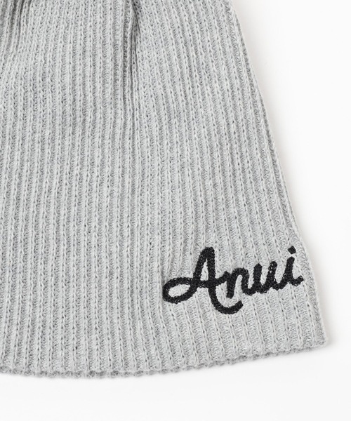 Anui（アニュイ）の「【UNISEX】レタリングロゴビーニー（ニットキャップ/ビーニー・レディース・ブラック/グレー・FREE）」の13枚目の写真