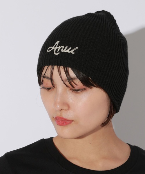 Anui（アニュイ）の「【UNISEX】レタリングロゴビーニー（ニットキャップ/ビーニー・レディース・ブラック/グレー・FREE）」の22枚目の写真