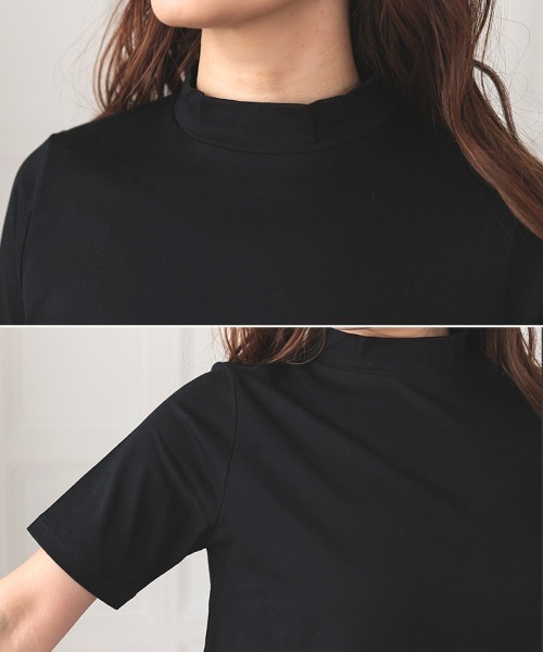 DONOBAN(ドノバン)の「シルケットTee(Tシャツ/カットソー・レディース・ネイビー/ホワイト/ブラック/オートミール/レッド/ピンク/ライトイエロー・F)」の16枚目の写真