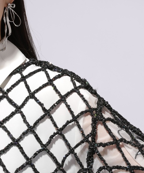 HARE（ハレ）の「スパンコールメッシュフリンジニット(HARE)（ニット/セーター・レディース・ブラック/レッド・FREE）」の18枚目の写真