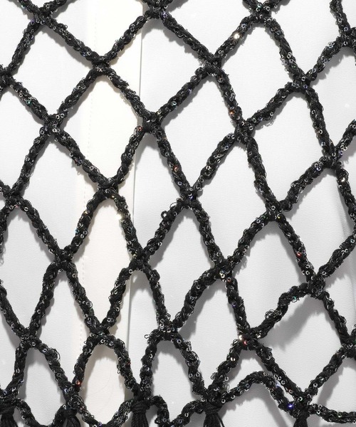 HARE（ハレ）の「スパンコールメッシュフリンジニット(HARE)（ニット/セーター・レディース・ブラック/レッド・FREE）」の21枚目の写真