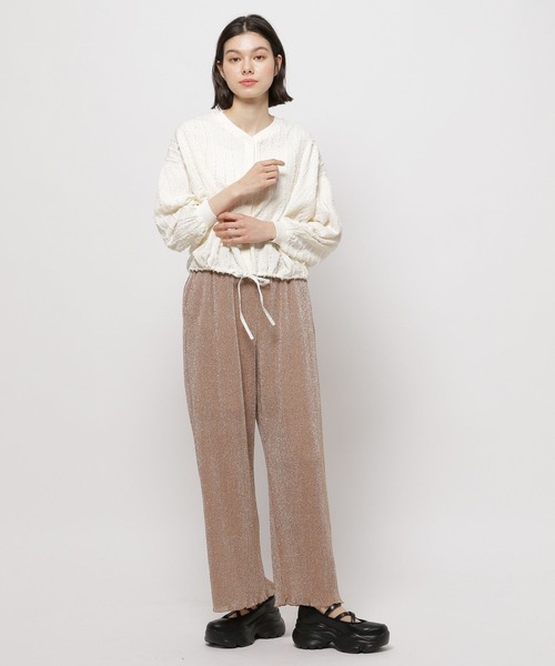 niko and...（ニコアンド）の「カットフリンジカーディガン（カーディガン/ボレロ・レディース・ブラック/レッド/アイボリー・FREE）」の9枚目の写真