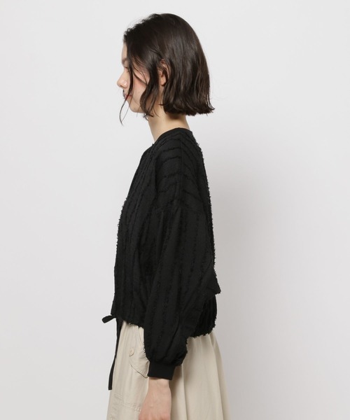 niko and...（ニコアンド）の「カットフリンジカーディガン（カーディガン/ボレロ・レディース・ブラック/レッド/アイボリー・FREE）」の11枚目の写真