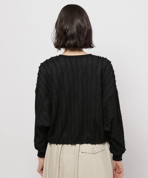 niko and...（ニコアンド）の「カットフリンジカーディガン（カーディガン/ボレロ・レディース・ブラック/レッド/アイボリー・FREE）」の12枚目の写真