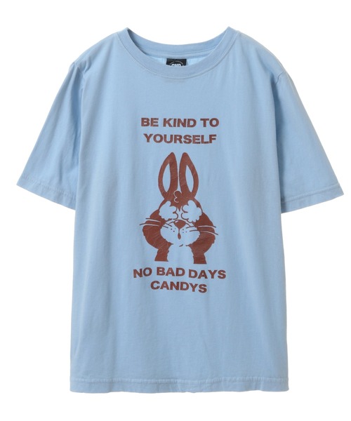 Candy Stripper（キャンディストリッパー）の「NO BAD DAYS Tシャツ（Tシャツ/カットソー・レディース・オフホワイト/ブラック/ライトブルー/パープル・3/2/1）」の4枚目の写真