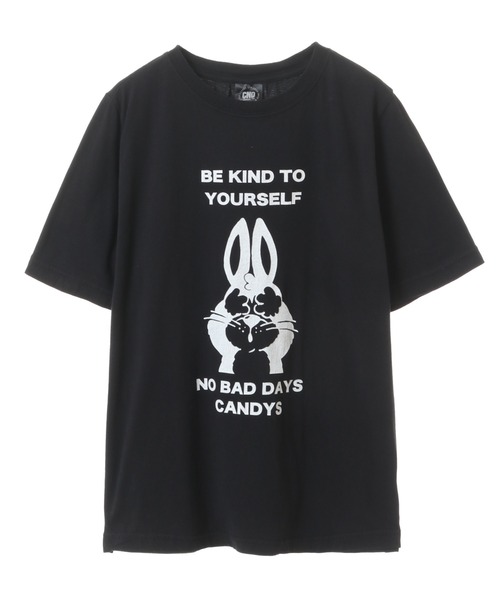 Candy Stripper（キャンディストリッパー）の「NO BAD DAYS Tシャツ（Tシャツ/カットソー・レディース・オフホワイト/ブラック/ライトブルー/パープル・3/2/1）」の3枚目の写真