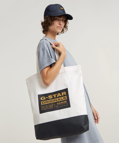 G-STAR(ジースター)の「CANVAS SHOPPER/キャンバストートバッグ/エコバッグ(トートバッグ・メンズ・オフホワイト・ONE SIZE)」の2枚目の写真