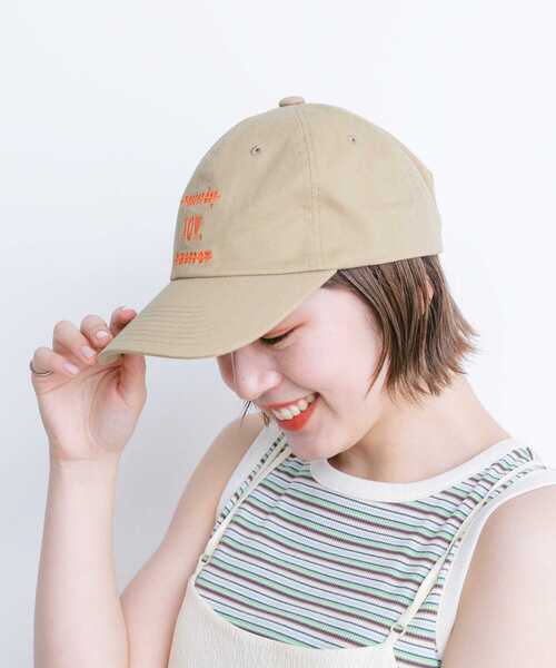 KBF（ケイビーエフ）の「エンブロイダリーCAP（キャップ・レディース・ネイビー/ベージュ・ONE）」の8枚目の写真