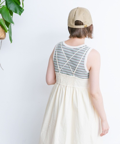 KBF（ケイビーエフ）の「エンブロイダリーCAP（キャップ・レディース・ネイビー/ベージュ・ONE）」の12枚目の写真