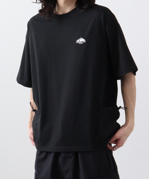 FUNALIVE(ファンアライブ)の「ナイロンポケット スピンドル付き Tシャツ 半袖(Tシャツ/カットソー・メンズ・オフホワイト/オリーブ/ブラック・LL/L/M)」の9枚目の写真