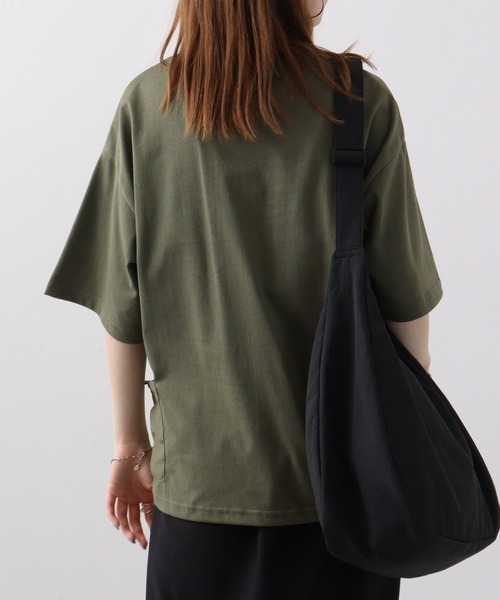 FUNALIVE(ファンアライブ)の「ナイロンポケット スピンドル付き Tシャツ 半袖(Tシャツ/カットソー・メンズ・オフホワイト/オリーブ/ブラック・LL/L/M)」の16枚目の写真