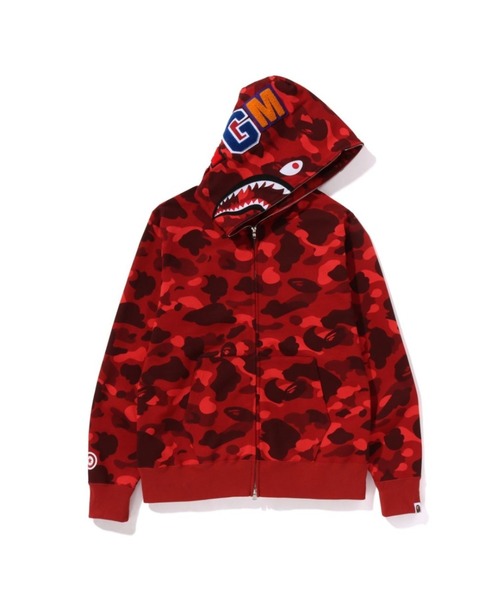 A BATHING APE Color Camo Shark フルジップフーディー|関送込 A BATHING APE(アベイシングエイプ)の「COLOR CAMO SHARK FULL