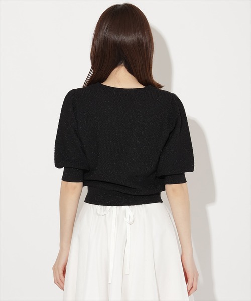 WILLSELECTION（ウィルセレクション）の「リボンラメニットプルオーバー（ニット/セーター・レディース・ピンク/ホワイト×ブラック/ブラック/オフホワイト・FREE）」の17枚目の写真