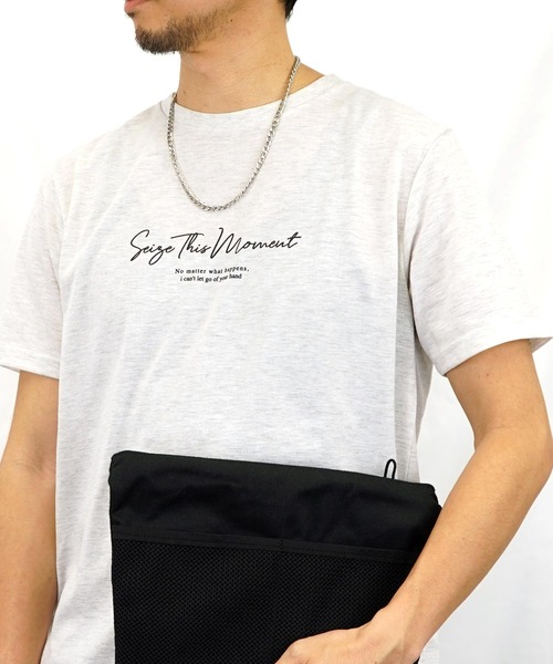 Burner(バーナー)の「【GROOVY STORE】ワンポイントロゴTシャツ 吸水速乾 UVカット(Tシャツ/カットソー・メンズ・クリアブラック/ホワイト系その他2/クリアブルー/スミクロ/ケリーグリーン/ライトブラック/ブラック/ネイビー/ホワイト/ブラック系その他2/ブラック系その他3/サーモンピンク・LL/M/L)」の1枚目の写真