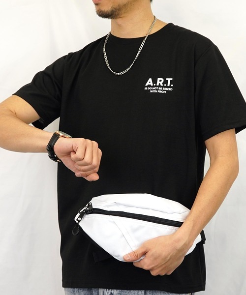 Burner(バーナー)の「【GROOVY STORE】ワンポイントロゴTシャツ 吸水速乾 UVカット(Tシャツ/カットソー・メンズ・クリアブラック/ホワイト系その他2/クリアブルー/スミクロ/ケリーグリーン/ライトブラック/ブラック/ネイビー/ホワイト/ブラック系その他2/ブラック系その他3/サーモンピンク・LL/M/L)」の3枚目の写真