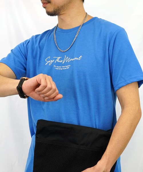 Burner(バーナー)の「【GROOVY STORE】ワンポイントロゴTシャツ 吸水速乾 UVカット(Tシャツ/カットソー・メンズ・クリアブラック/ホワイト系その他2/クリアブルー/スミクロ/ケリーグリーン/ライトブラック/ブラック/ネイビー/ホワイト/ブラック系その他2/ブラック系その他3/サーモンピンク・LL/M/L)」の11枚目の写真