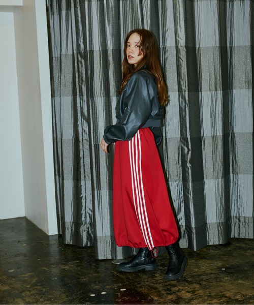 terrace(テラス)の「ドロストヘムジャージバルーンスカート(スカート・レディース・ブラック/レッド/ネイビー/グレー・MEDIUM)」の11枚目の写真
