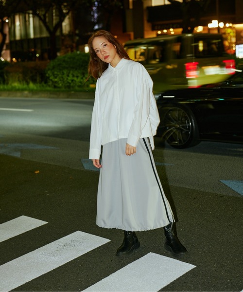 terrace(テラス)の「ドロストヘムジャージバルーンスカート(スカート・レディース・ブラック/レッド/ネイビー/グレー・MEDIUM)」の20枚目の写真