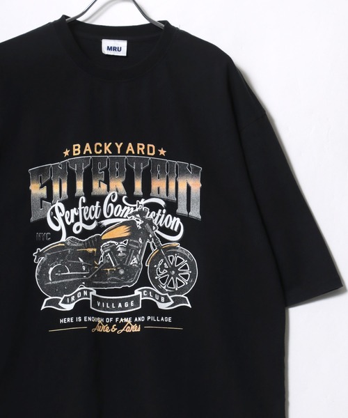MRU(エムアールユー)の「MRU/エムアール・ユー ヴィンテージライク ピグメント加工 オーバーサイズ ロック 半袖Tシャツ レディース メンズ(Tシャツ/カットソー・メンズ・ブラック/ブラック系その他/ブラウン系その他/モカ/ブラック系その他3/ブラック系その他2/ブラック系その他4/ブラック系その他6/ブラック系その他7/ブラック系その他5・M/L/XL)」の7枚目の写真