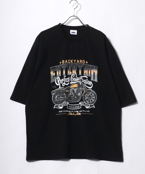 MRU(エムアールユー)の「MRU/エムアール・ユー ヴィンテージライク ピグメント加工 オーバーサイズ ロック 半袖Tシャツ レディース メンズ(Tシャツ/カットソー・メンズ・ブラック/ブラック系その他/ブラウン系その他/モカ/ブラック系その他3/ブラック系その他2/ブラック系その他4/ブラック系その他6/ブラック系その他7/ブラック系その他5・M/L/XL)」の12枚目の写真