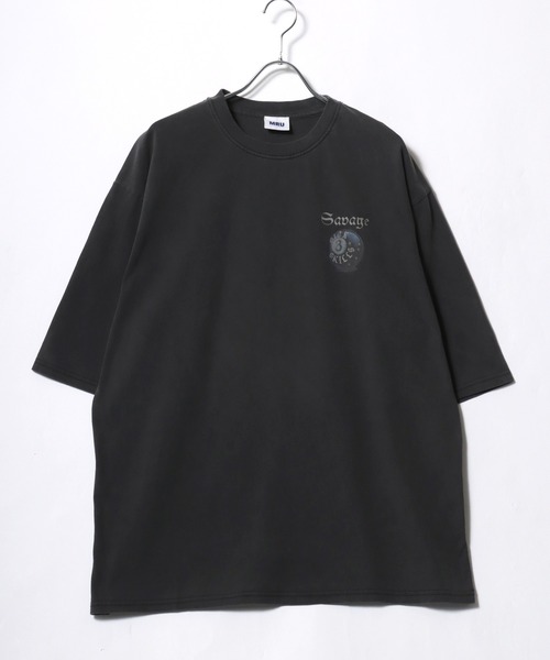 MRU(エムアールユー)の「MRU/エムアール・ユー ヴィンテージライク ピグメント加工 オーバーサイズ ロック 半袖Tシャツ レディース メンズ(Tシャツ/カットソー・メンズ・ブラック/ブラック系その他/ブラウン系その他/モカ/ブラック系その他3/ブラック系その他2/ブラック系その他4/ブラック系その他6/ブラック系その他7/ブラック系その他5・M/L/XL)」の14枚目の写真
