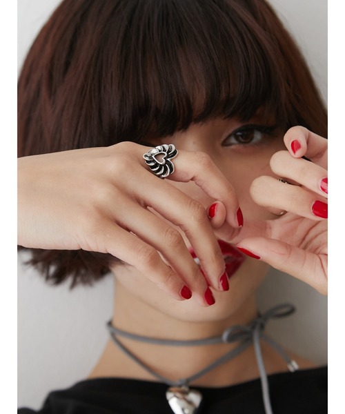 jouetie（ジュエティ）の「ハートリング（リング・レディース・シルバー/ゴールド・FREE）」の4枚目の写真