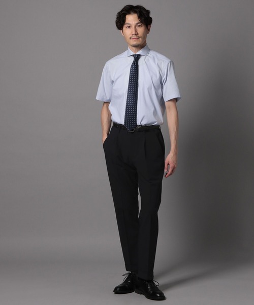 GLOBAL WORK（グローバルワーク）の「ワイドカラーシャツ/Salon de GW/986868（シャツ/ブラウス・メンズ・ネイビー系8/サックスブルー/オフホワイト・MEDIUM/SMALL/LARGE/X-LARGE）」の6枚目の写真