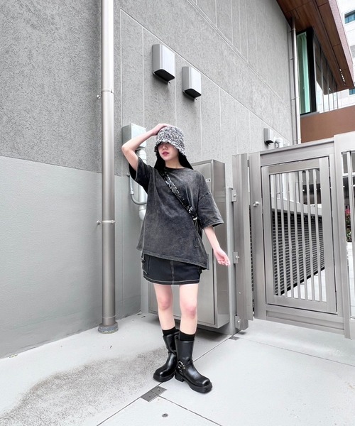 Figments(フィグメンツ)の「ピグメントビジューTシャツ(Tシャツ/カットソー・レディース・ブラック・FREE)」の5枚目の写真