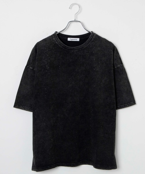 Figments(フィグメンツ)の「ピグメントビジューTシャツ(Tシャツ/カットソー・レディース・ブラック・FREE)」の6枚目の写真