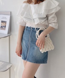 AS KNOW AS plus | ◎アソートデザイン デニムミニスカート(デニムスカート)