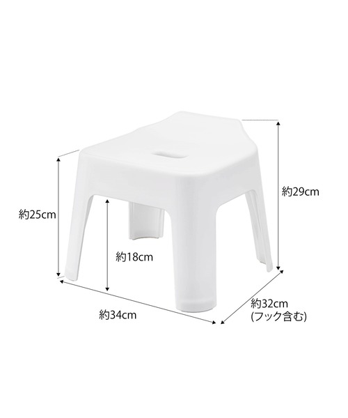 BIRTHDAY BAR(バースデイバー)の「tower 引っ掛け風呂イス(バス/トイレグッズ・レディース・ホワイト・フリー)」の19枚目の写真