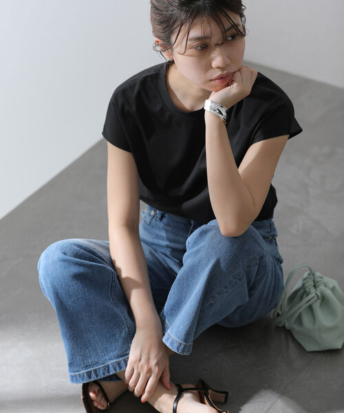 La TOTALITE（ラトータリテ）の「スムースハイネックプルオーバー（Tシャツ/カットソー・レディース・ブラック/ピンク系その他/グレー/ホワイト・FREE）」の8枚目の写真