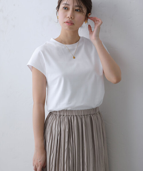 La TOTALITE（ラトータリテ）の「スムースハイネックプルオーバー（Tシャツ/カットソー・レディース・ブラック/ピンク系その他/グレー/ホワイト・FREE）」の16枚目の写真