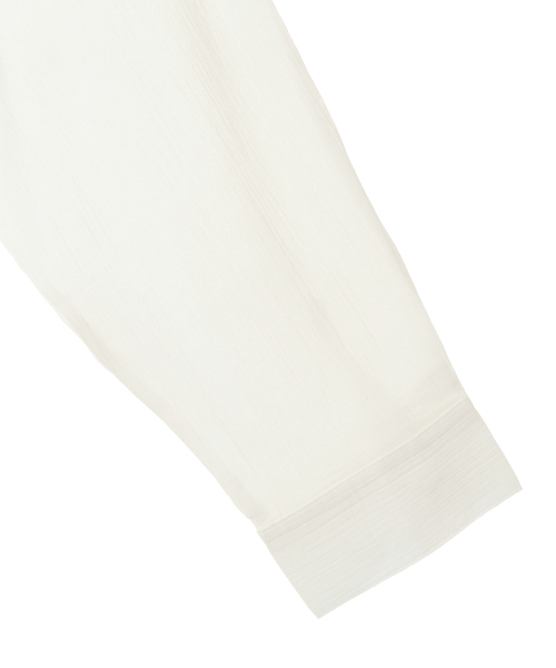 SOFFITTO(ソフィット)の「らくちんケア綿楊柳ベーシックシャツ(取り扱い店舗限定)(シャツ/ブラウス・レディース・オフホワイト/ブラック/ライトベージュ・FREE)」の6枚目の写真