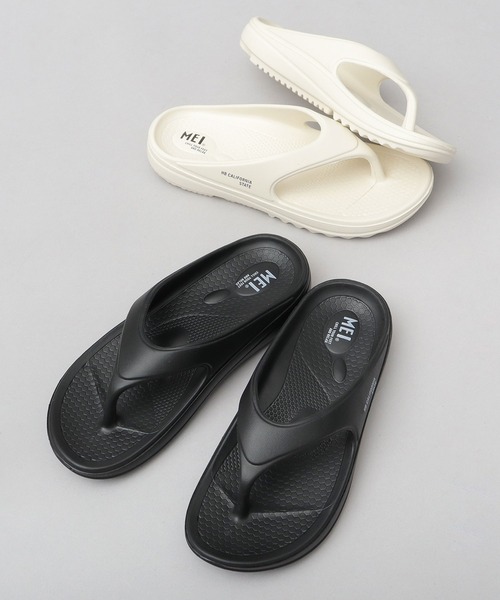 MEI（メイ）の「軽量 リカバリー 高クッション EVA トングサンダル（サンダル・メンズ・ホワイト/ブラック・L/M/S）」の5枚目の写真