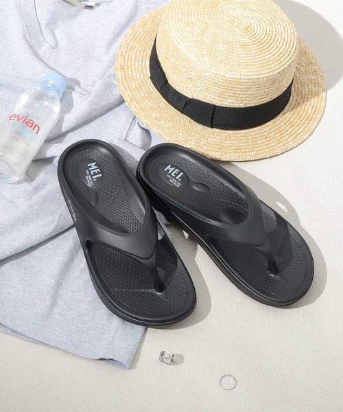 MEI（メイ）の「軽量 リカバリー 高クッション EVA トングサンダル（サンダル・メンズ・ホワイト/ブラック・L/M/S）」の7枚目の写真