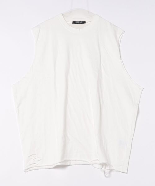 a.p.o.v.（エーピーオービー）の「a.p.o.v. クラッシュ&ダメージオーバーサイズノースリーブ（タンクトップ・メンズ・ホワイト/ブラック・ONE SIZE）」の11枚目の写真