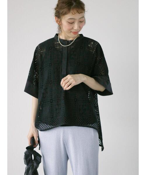 未使用♡ルネ♡レースブラウス Lugnoncure（ルノンキュール）の「スクエアレースブラウス